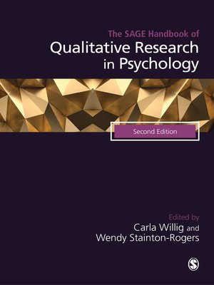 cover image of The SAGE Handbook of Qualitative Research in Psychology